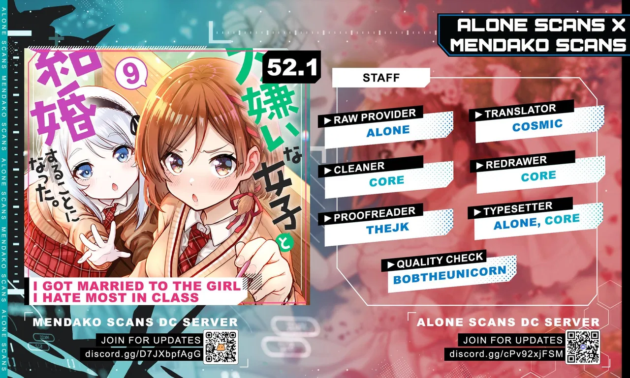 I Got Married to the Girl I Hate Most in Class Chapter 52.1 – Page 1