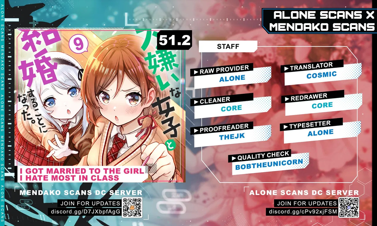 I Got Married to the Girl I Hate Most in Class Chapter 51.2 – Page 1
