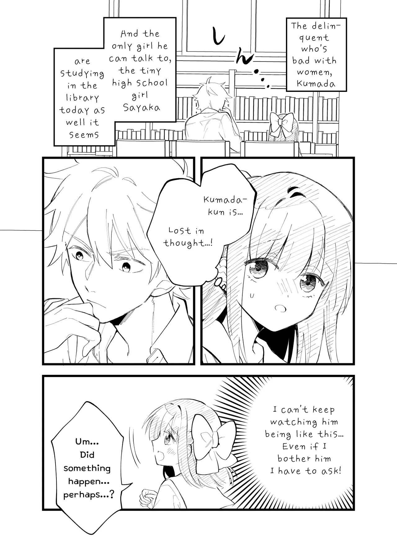Onna ga Nigate na Yankee to Shoujo no Hanashi Chapter 20 – Page 1