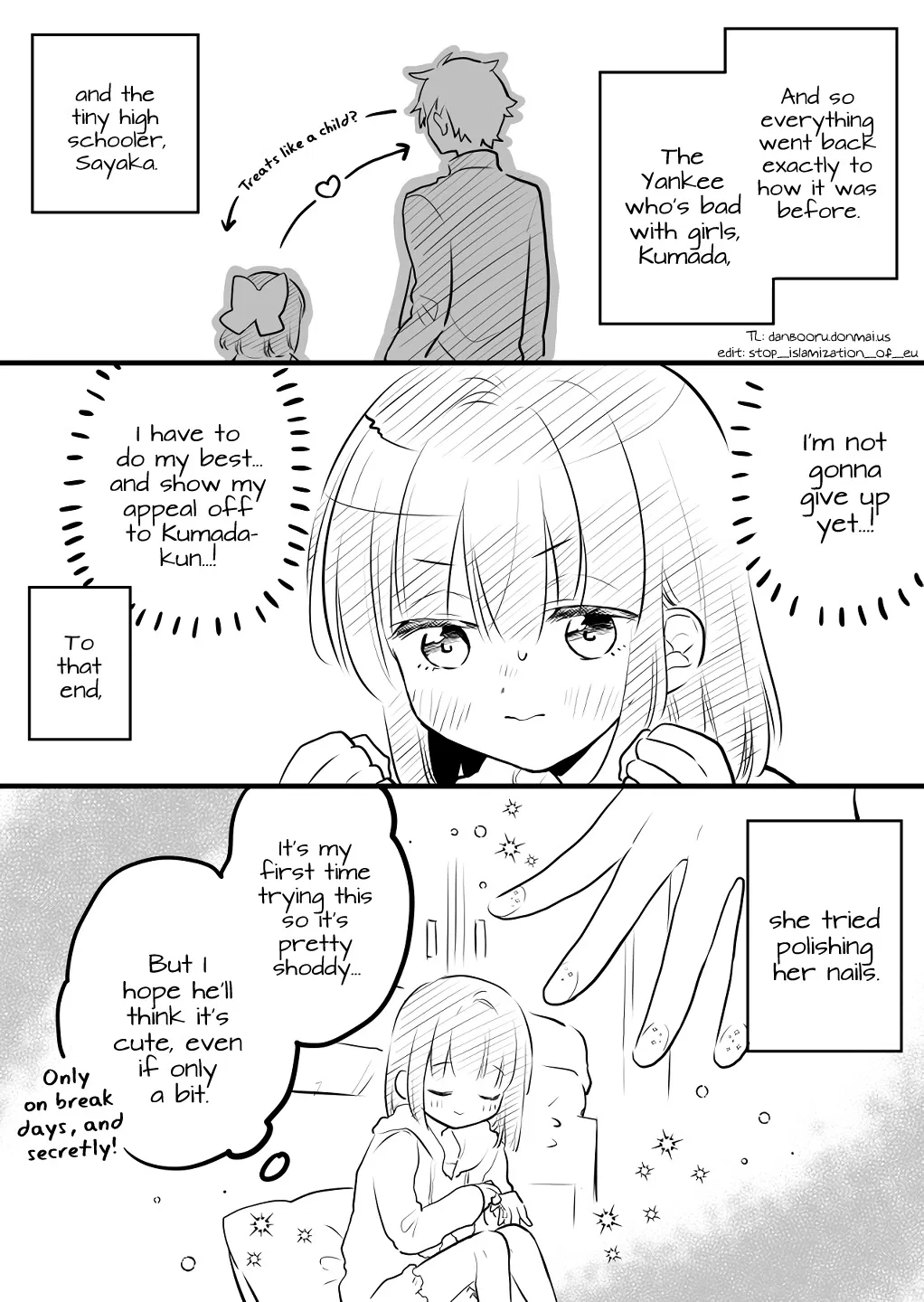 Onna ga Nigate na Yankee to Shoujo no Hanashi Chapter 5 – Page 1