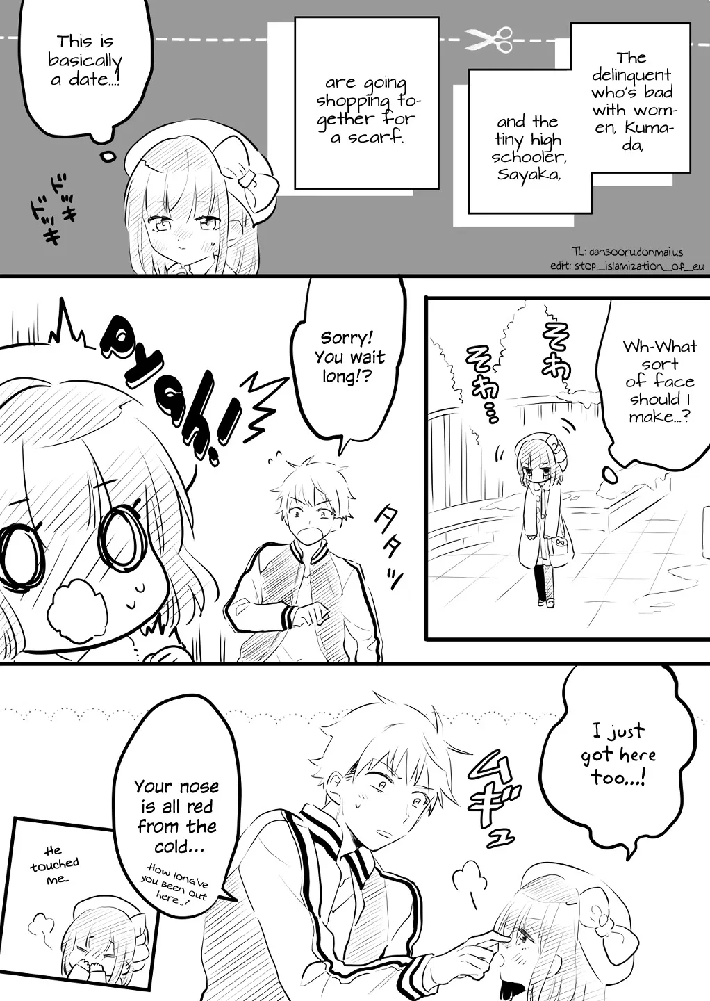 Onna ga Nigate na Yankee to Shoujo no Hanashi Chapter 4 – Page 1