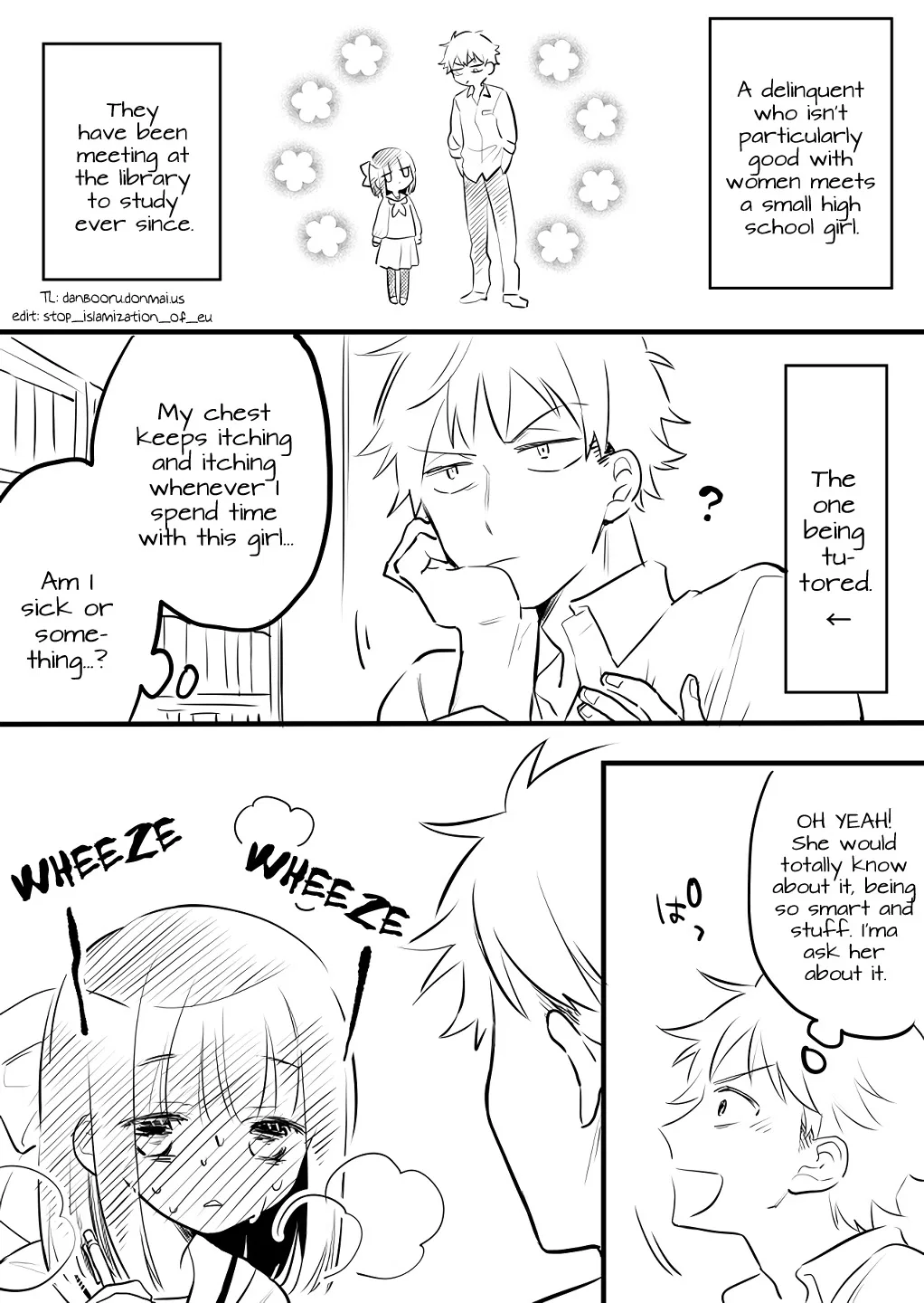 Onna ga Nigate na Yankee to Shoujo no Hanashi Chapter 2 – Page 1