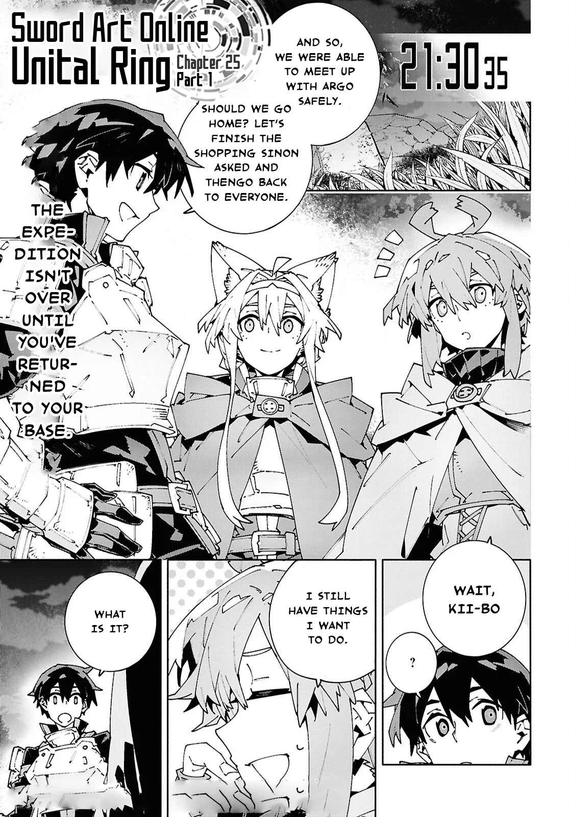 Sword Art Online: Unital Ring Chapter 25.1 – Page 1