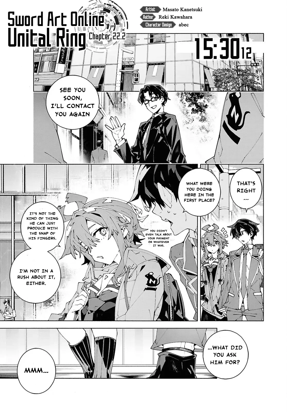 Sword Art Online: Unital Ring Chapter 22.2 – Page 1