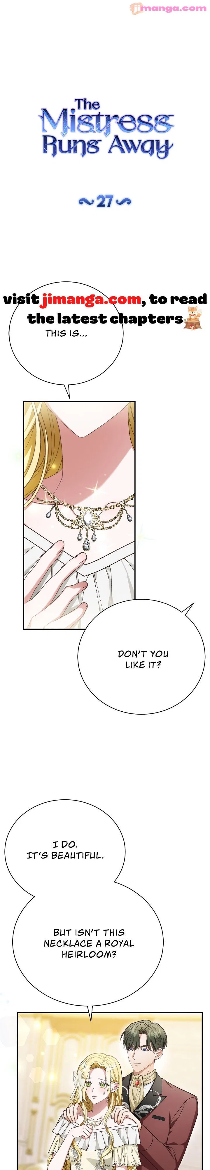 The Mistress Runs Away Chapter 27 – Page 1