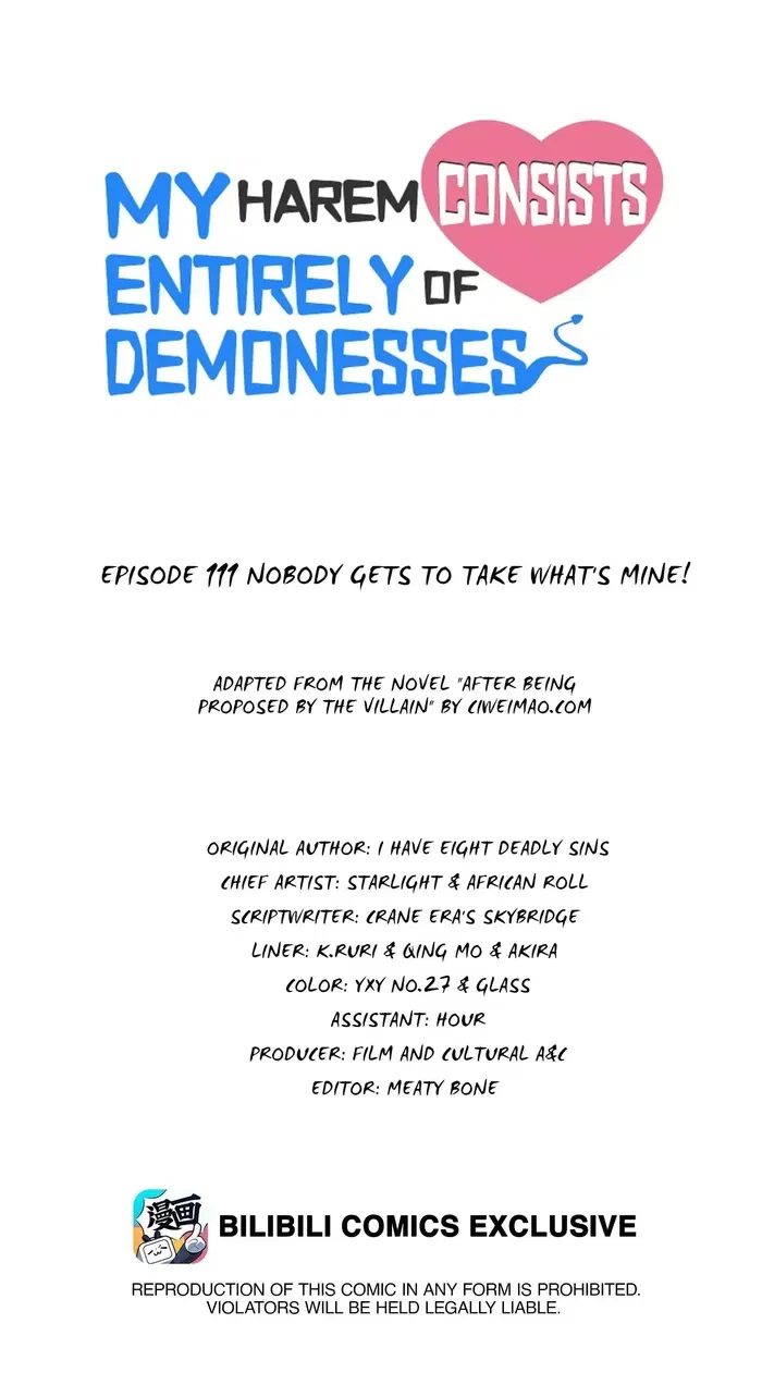 My Harem Is Entirely Female Demon Villains Chapter 111 – Page 1