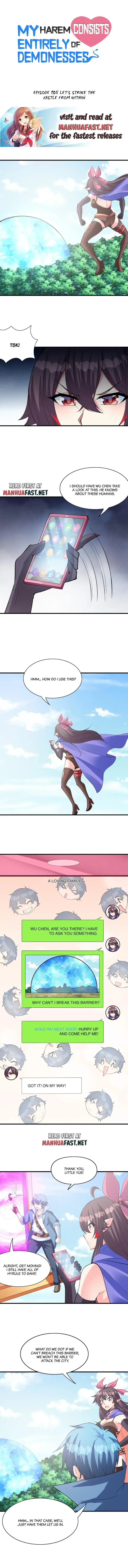 My Harem Is Entirely Female Demon Villains Chapter 105 – Page 1