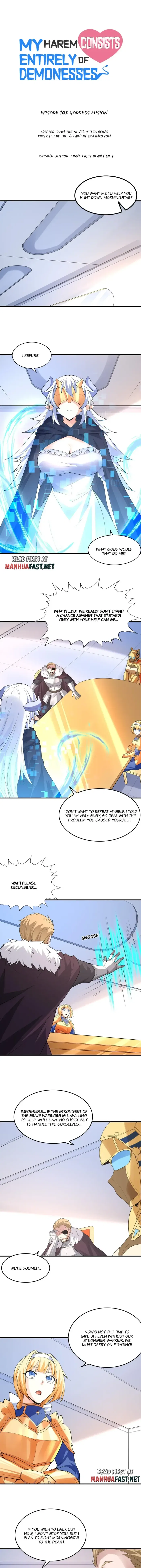 My Harem Is Entirely Female Demon Villains Chapter 103 – Page 1