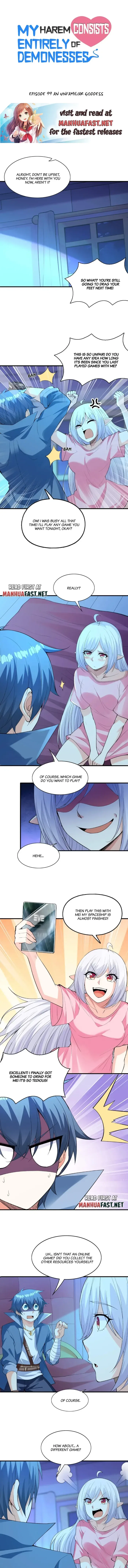 My Harem Is Entirely Female Demon Villains Chapter 99 – Page 1