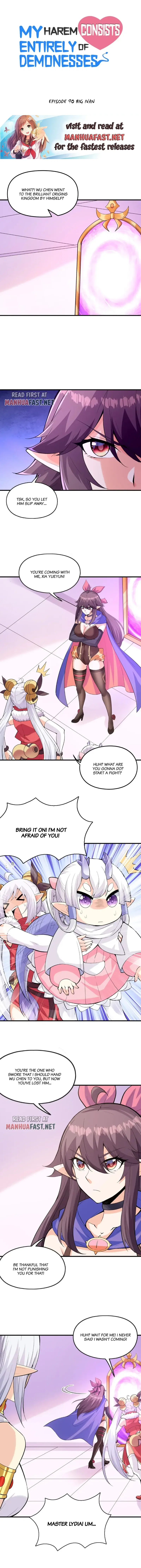 My Harem Is Entirely Female Demon Villains Chapter 90 – Page 1