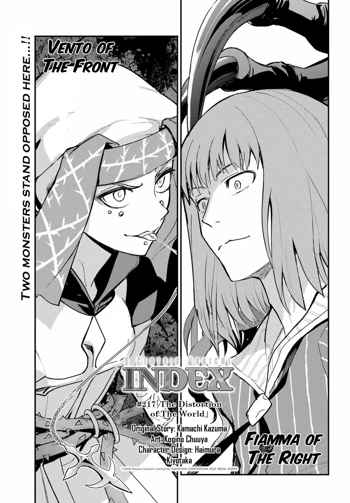 Toaru Majutsu no Index Chapter 217 – Page 1