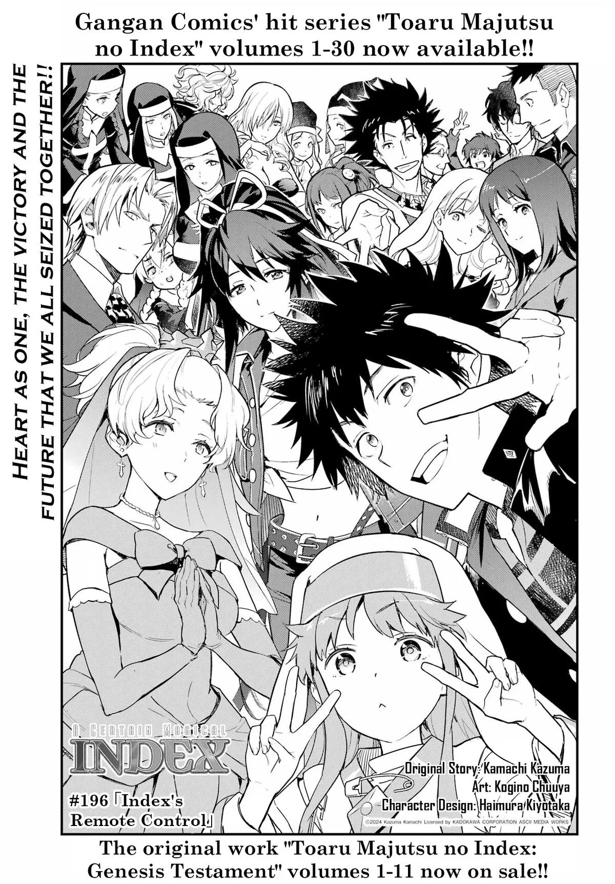 Toaru Majutsu no Index Chapter 196 – Page 1