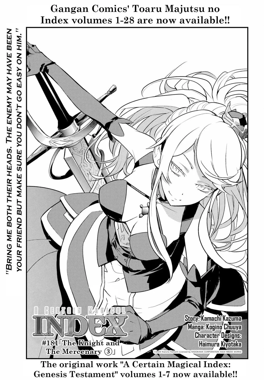 Toaru Majutsu no Index Chapter 181 – Page 1