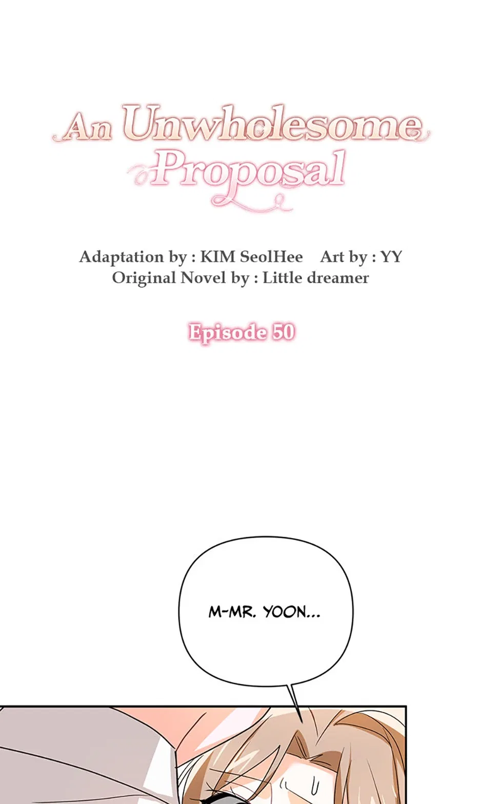 An Unwholesome Proposal Chapter 50 – Page 1