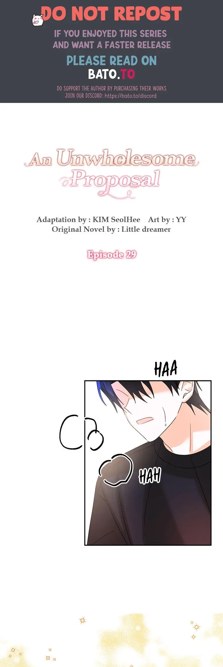 An Unwholesome Proposal Chapter 29 – Page 1