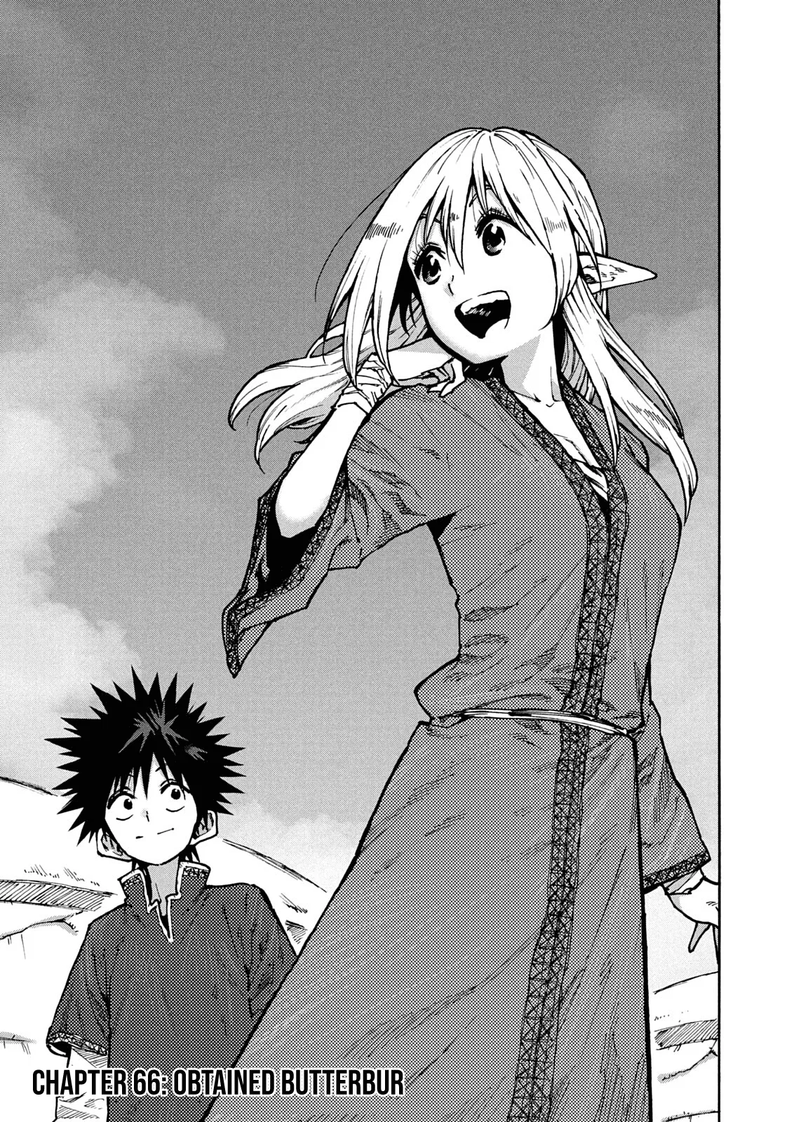 Mazumeshi Elf to Yuuboku gurashi Chapter 66 – Page 1