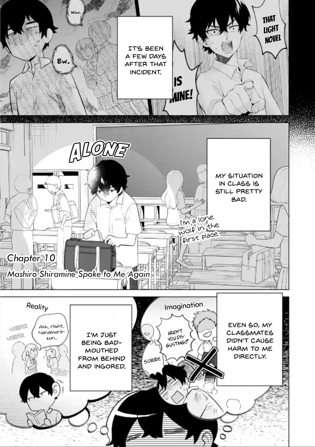 Douka Ore o Houtte Oitekure: Nazeka Bocchi no Owatta Koukou Seikatsu o Kanojo ga Kaeyou to shitekuru Chapter 10 – Page 1