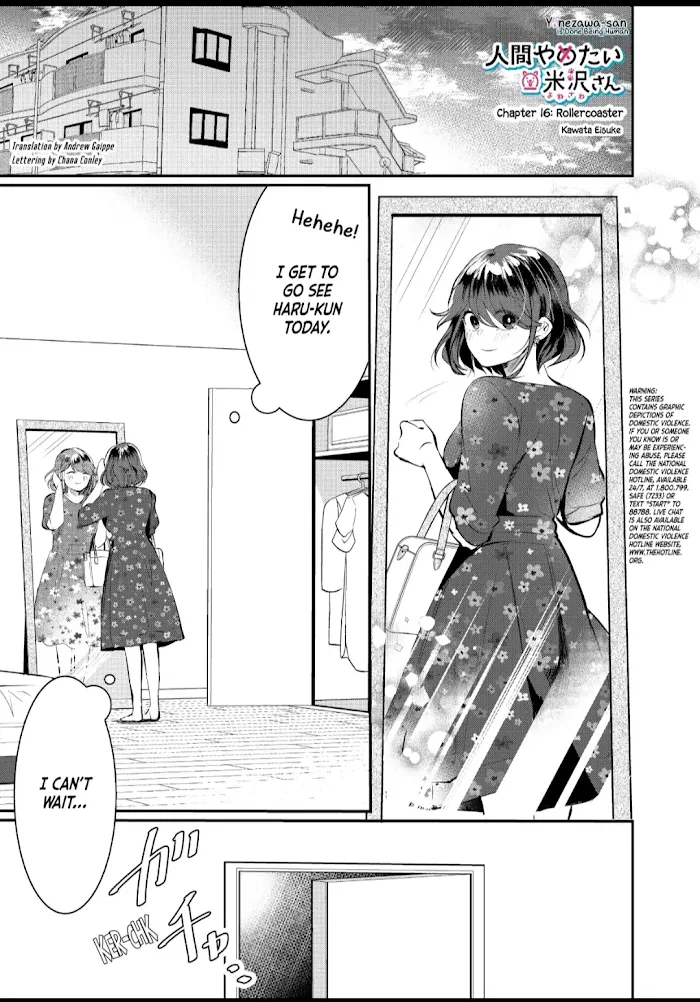 Yonezawa-san Is Done Being Human Chapter 16 – Page 1