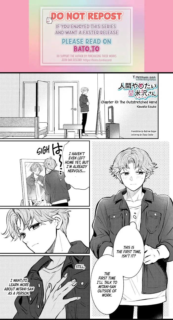 Yonezawa-san Is Done Being Human Chapter 10 – Page 1