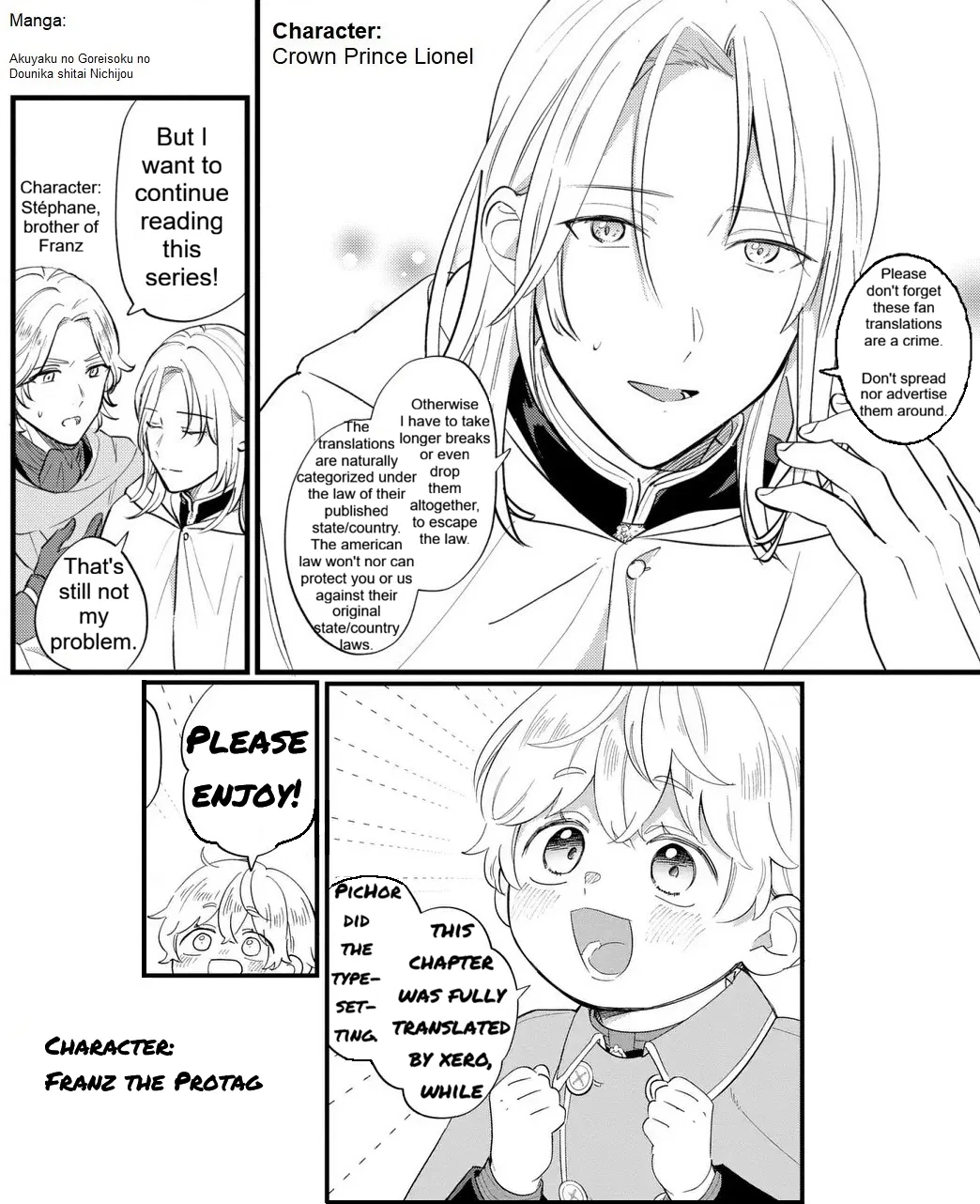 Akuyaku no Goreisoku no Dou ni ka Shitai Nichijou Chapter 55 – Page 1