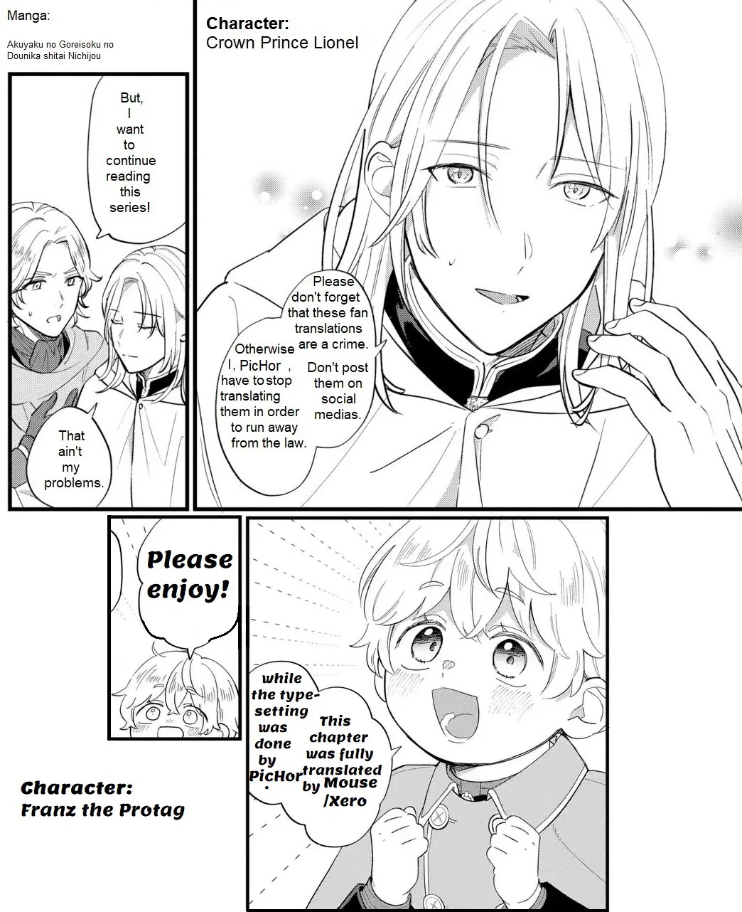 Akuyaku no Goreisoku no Dou ni ka Shitai Nichijou Chapter 35 – Page 1