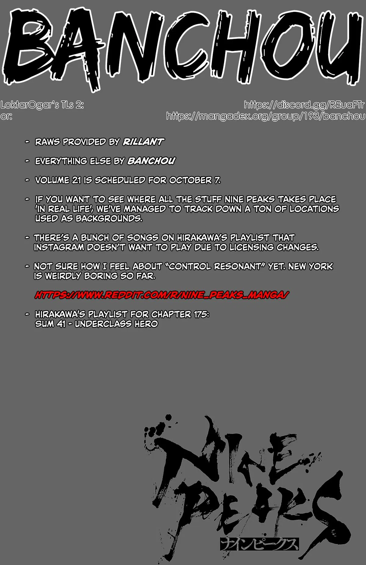 NINE PEAKS Chapter 175 – Page 1
