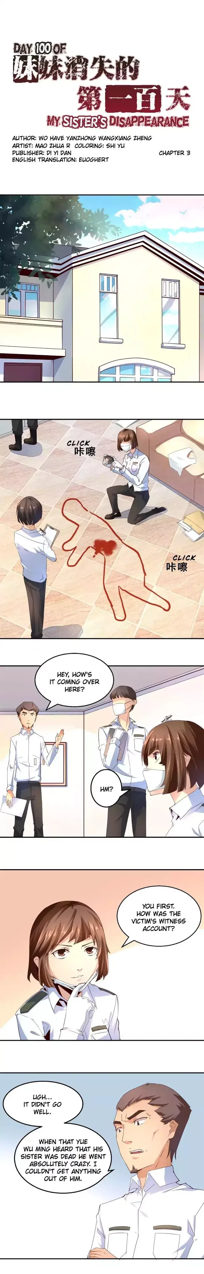 Day 100 of My Sister’s Disappearance Chapter 3 – Page 1