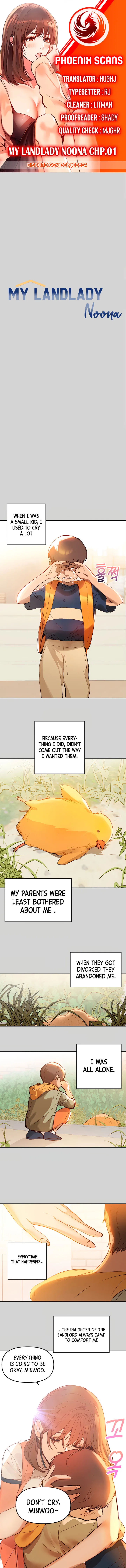 My Landlady Noona Chapter 1 – Page 1