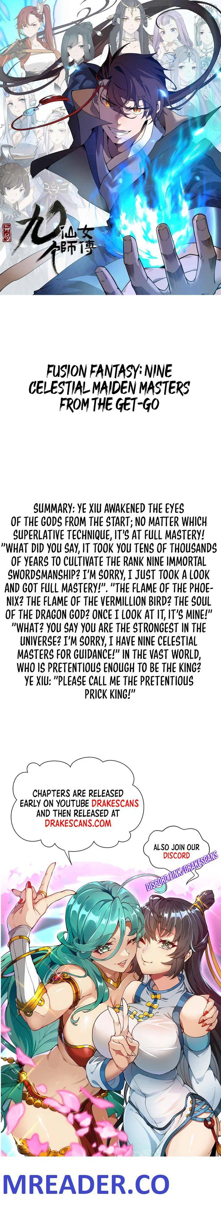 Fusion Fantasy: Nine Celestial Maiden Masters From The Get-Go Chapter 0 – Page 1
