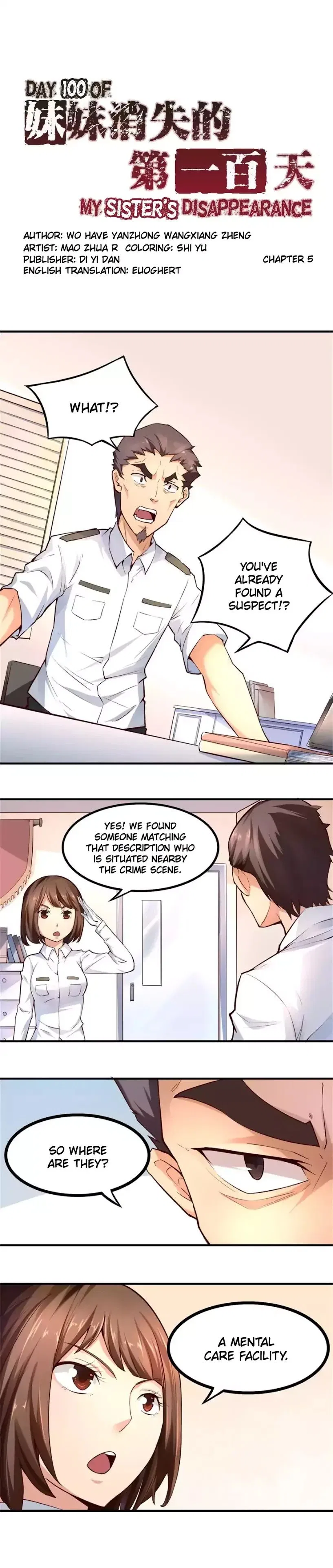 Day 100 of My Sister’s Disappearance Chapter 5 – Page 1